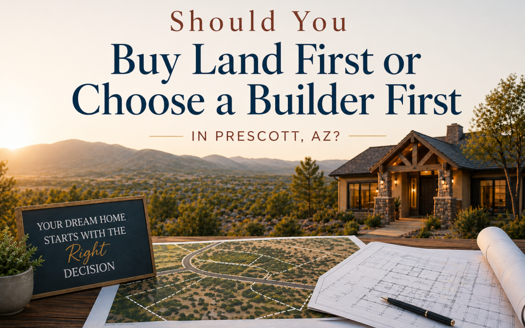 Should You Buy Land First or Choose a Builder First in Prescott, AZ?