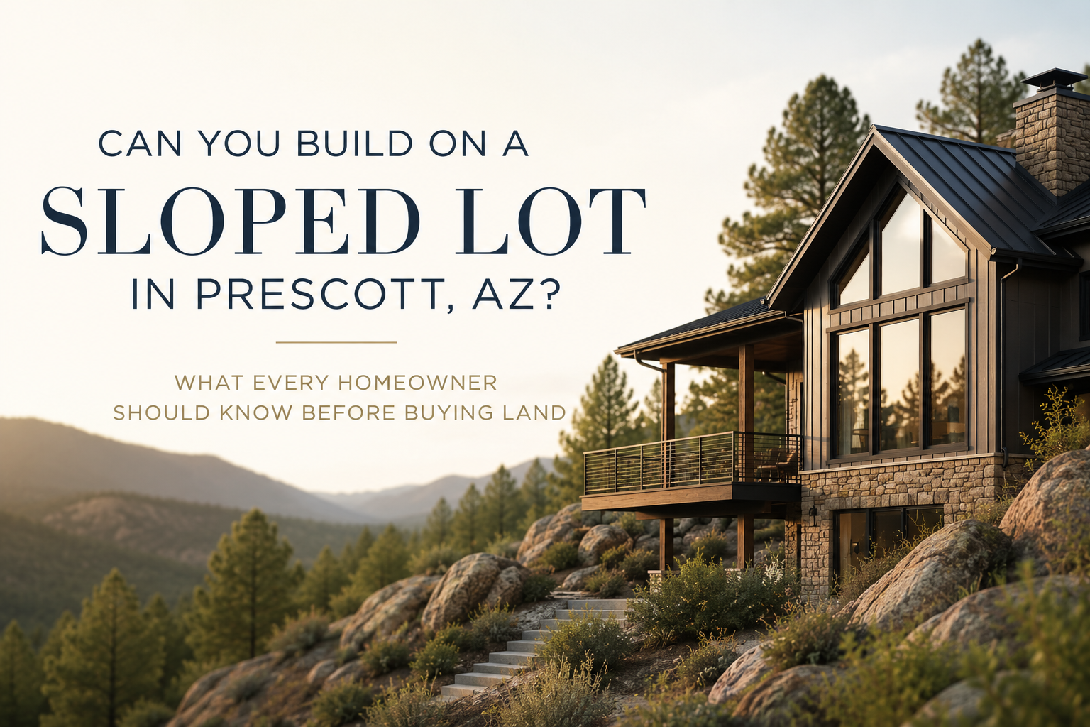 build on a sloped lot prescott arizona